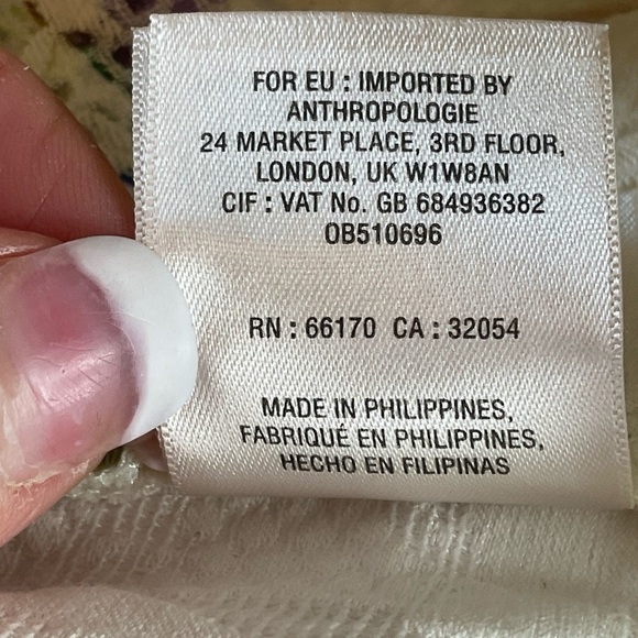 ANTHROPOLOGIE Catalonia Embroidered Floral Shorts Sz 0 - Picture 7 of 8